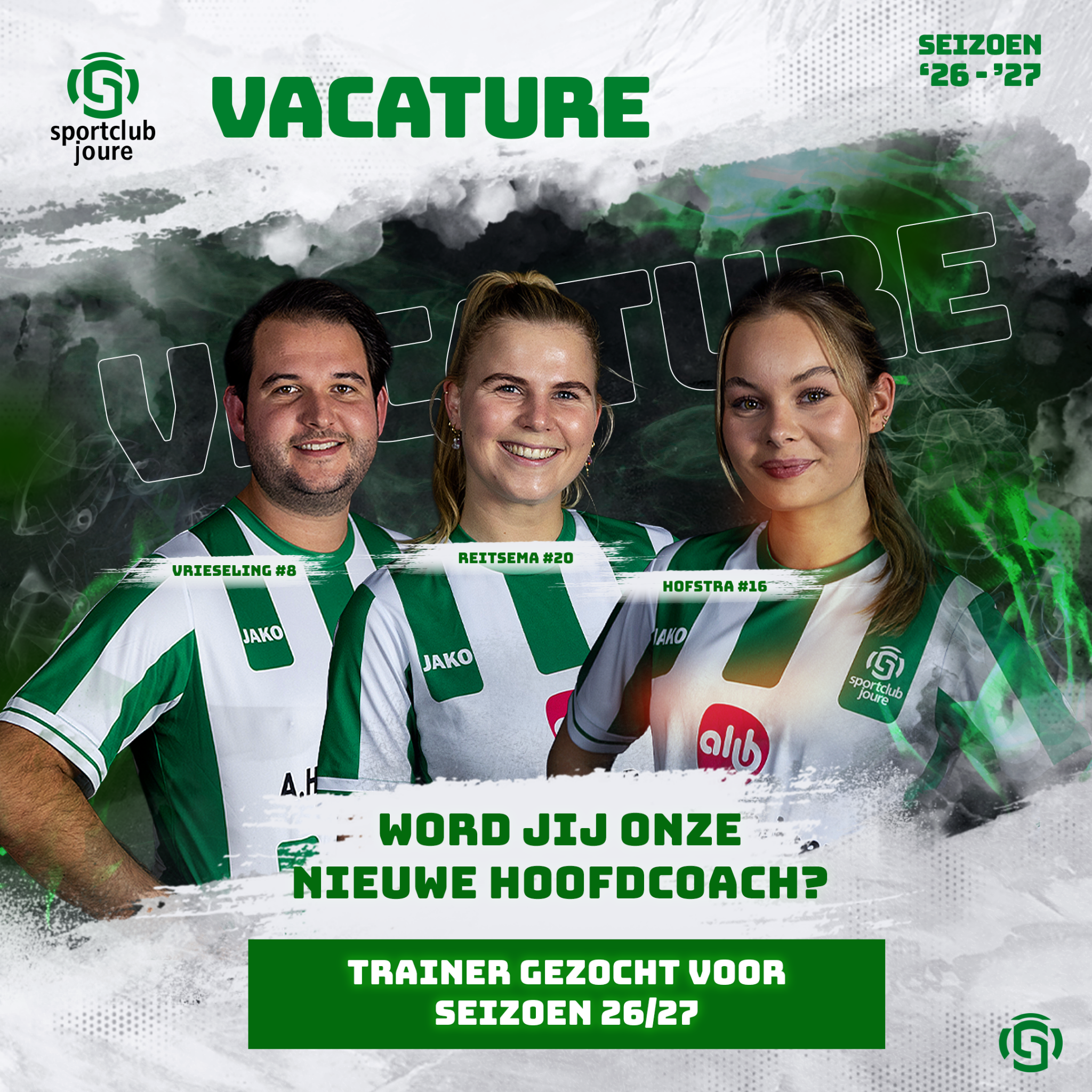 VACATURE: Hoofdtrainer Selectie & Coach SC Joure 1 (Seizoen 2026/2027)